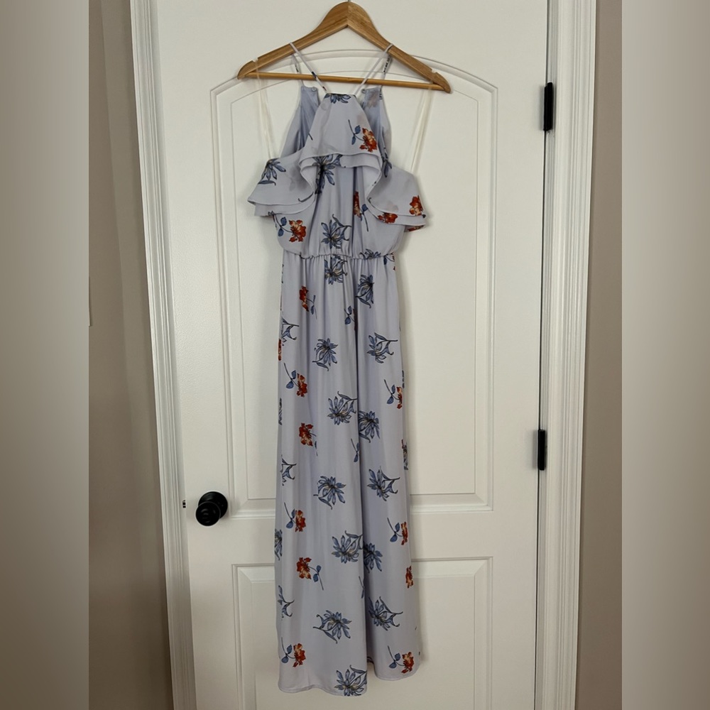 Lush Floral Maxi Sleeveless Dress XS
